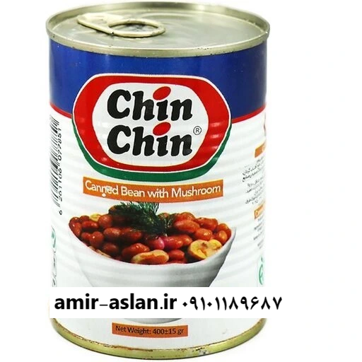 چین چین کنسرو لوبیا چیتی 380 گرمی آسان بازشو