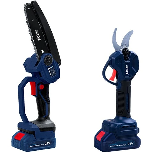 ست اره زنجیری و قیچی شارژی اکتیو مدل AC3218BL ۲۱ ولت براشلس
