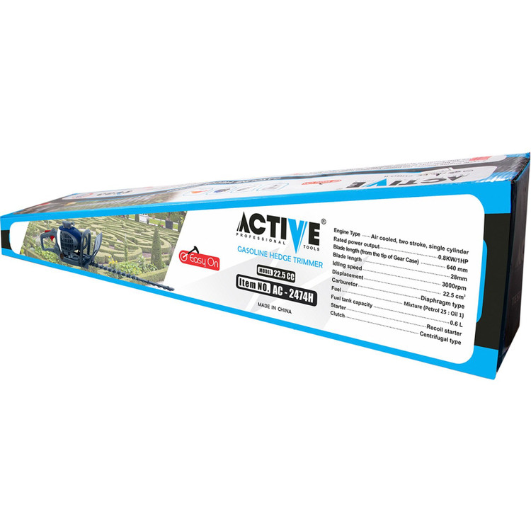 شمشاد زن بنزینی اکتیو تولز مدل AC2474H سایز ۶۴ سانتیمتر