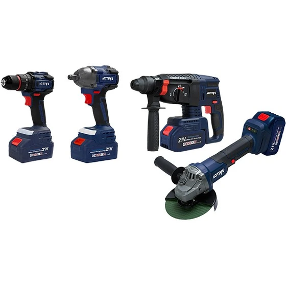 ست چهار عددی اکتیو تولز مدل AC3224BL با باتری ۲۱ ولت