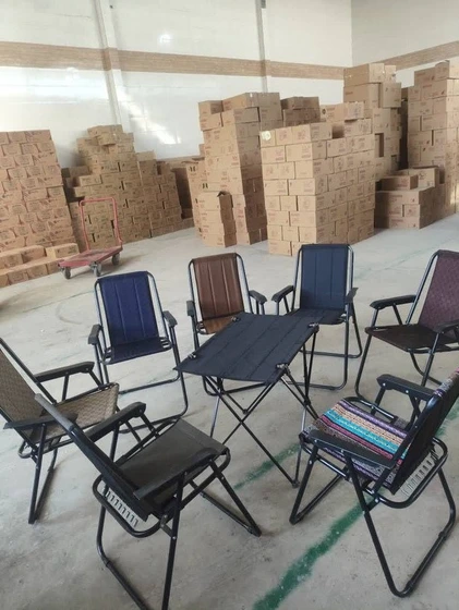 صندلی تاشو ۹ فنره مستحکم و مقاوم