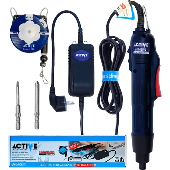 پیچگوشتی برقی ترکمتردار اکتیو مدل AC-2330BL +بالانسر