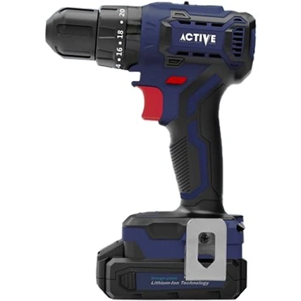 دریل شارژی اکتیو مدل AC3520BL دو سرعته براشلس ۲۰ ولت