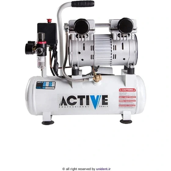 کمپرسور باد اکتیو مدل AC-1310SP ظرفیت ۱۰ لیتر بدون روغن سایلنت