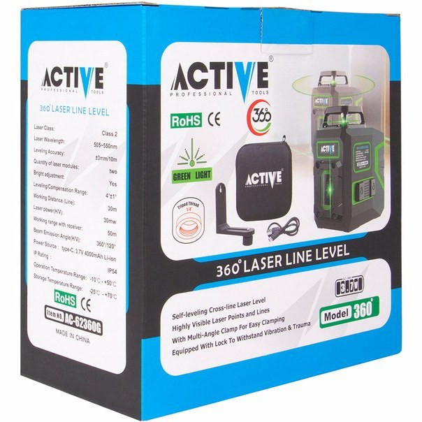 تراز لیزری اکتیو تولز مدل AC-68360G